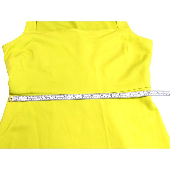 Sunday Best Mini Dress Sleeveless A Line Fit Flare chartreuse Green Womens Large - Picture 5 of 6